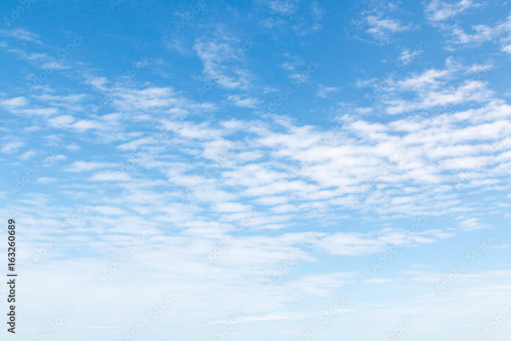 Blue sky with White cloud background