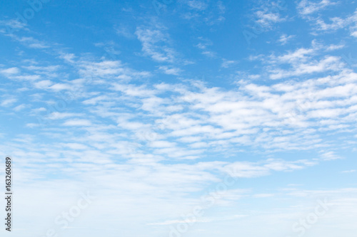 Blue sky with White cloud background