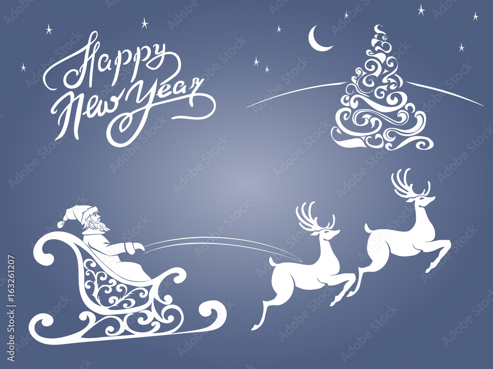 deer merry Christmas poster template deer merry Christmas poster template