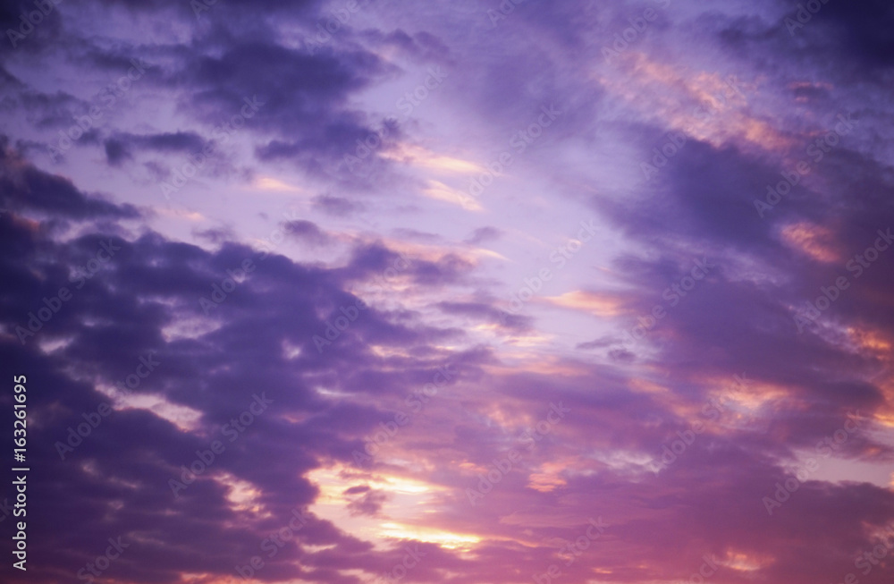 Abstract and dramatic clouds background