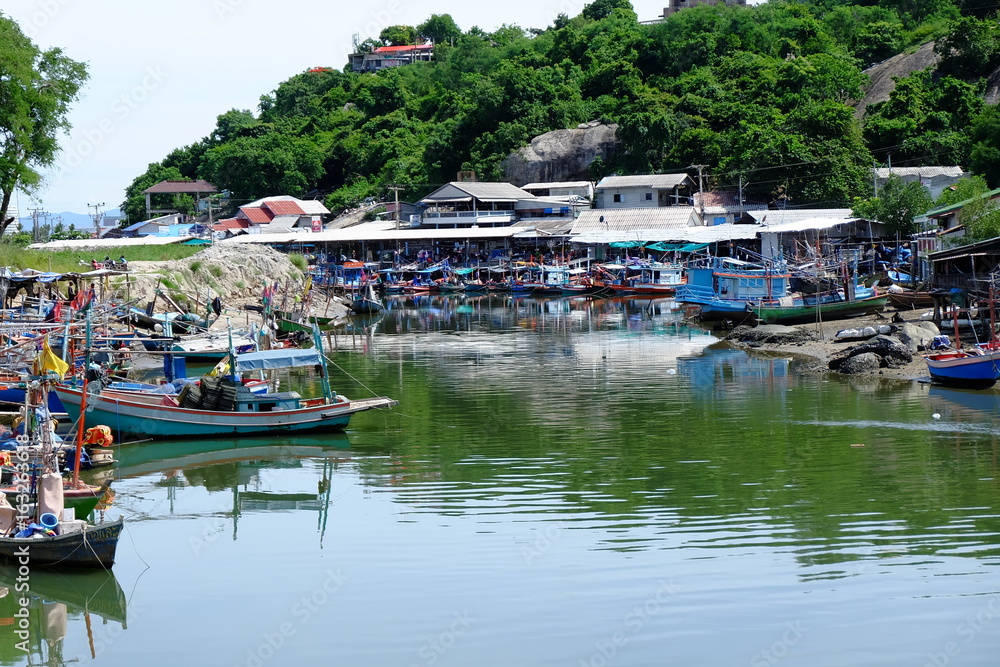 Obraz premium Fishing village