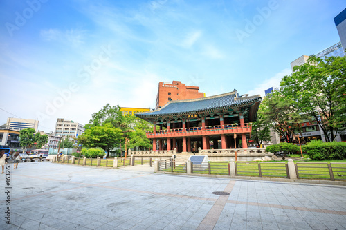 Bosingak Bell Pavillion on Jun 19, 2017 in Seoul, South Korea