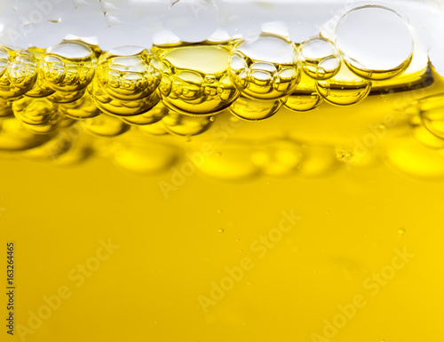 Macro of oil drops,  abstract macro background.