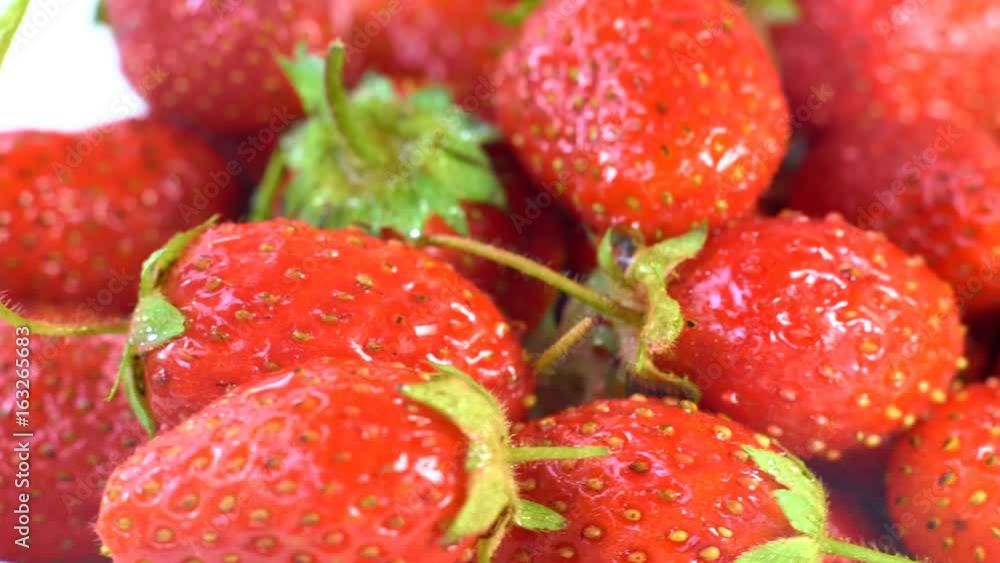 Macro photography of strawberry Macro photography of strawberry