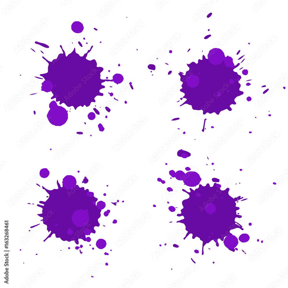 Abstract artistic paint drops Abstract artistic paint drops