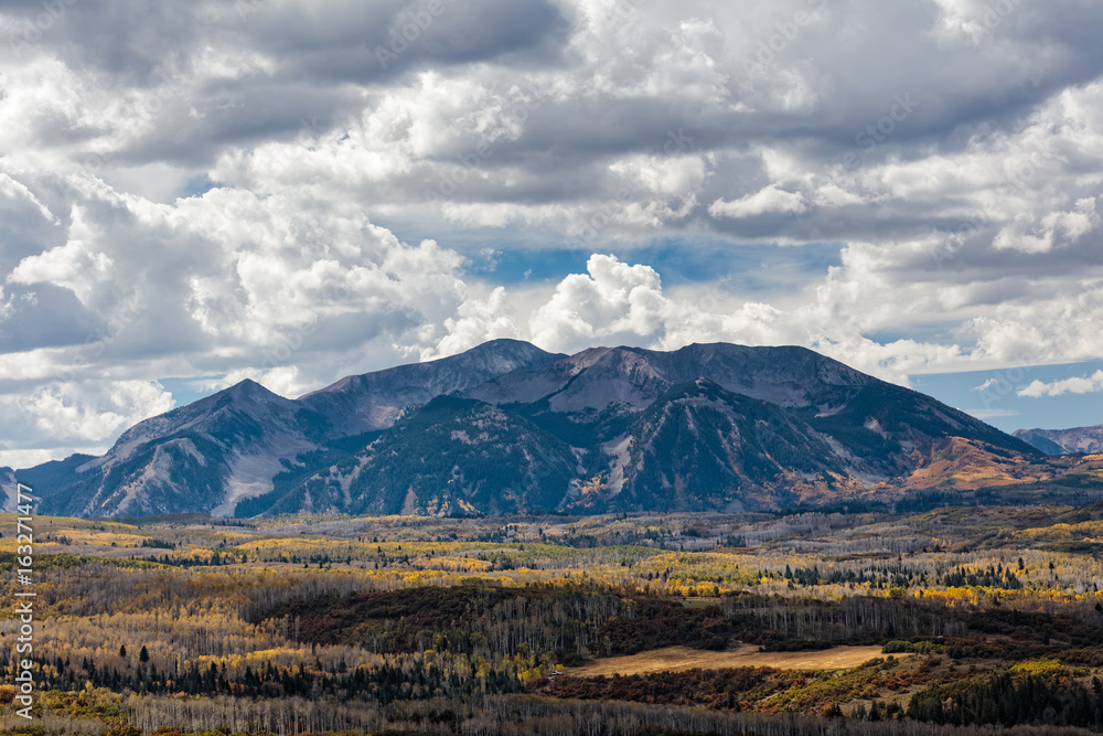 Autumn Scenery in the Rocky Mountains of Colorado.