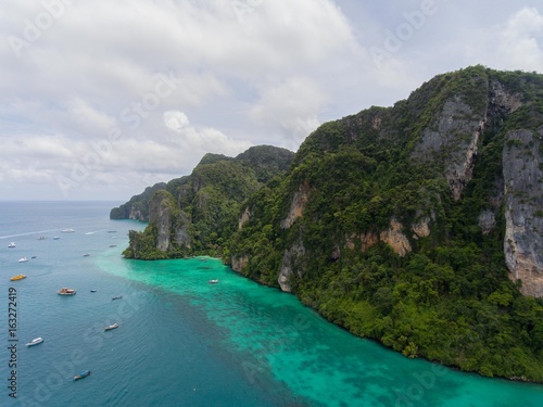 Drone View of PhiPhi Island Thailand  © Phillip
