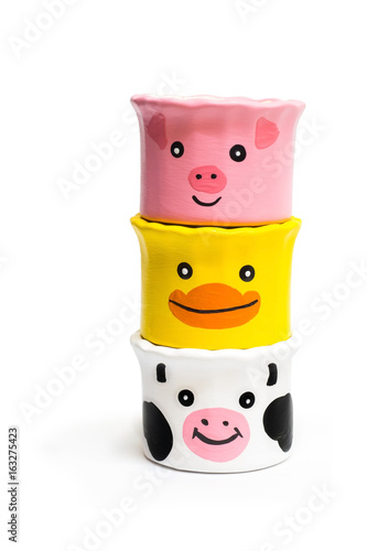 Three fancy pots