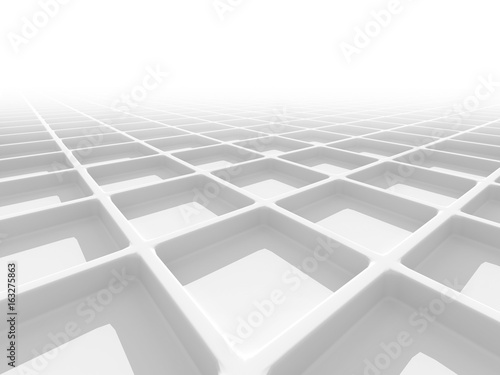 White Abstract Squares Design Background