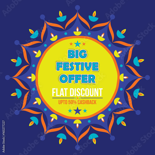 diwali big festive offer banner design