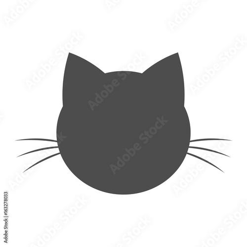 Cat head shape icon