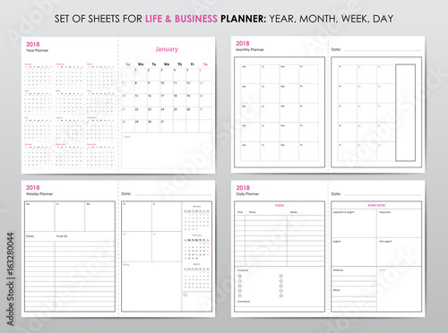 Life planner 2018