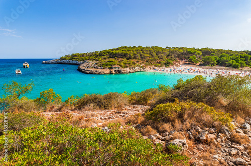 Spanien Mallorca Urlaub Sommer Strand S'Amarador Mittelmeer Insel Balearen