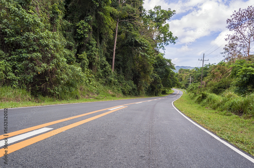 Naklejka premium Mountain Road