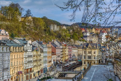City center of Karlovy Vary, Czech republic