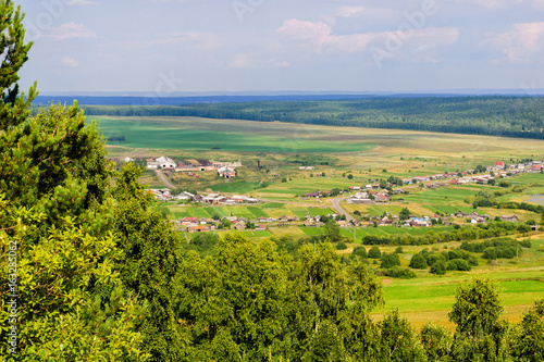 Summer landscape, view from the mountain. © Genri