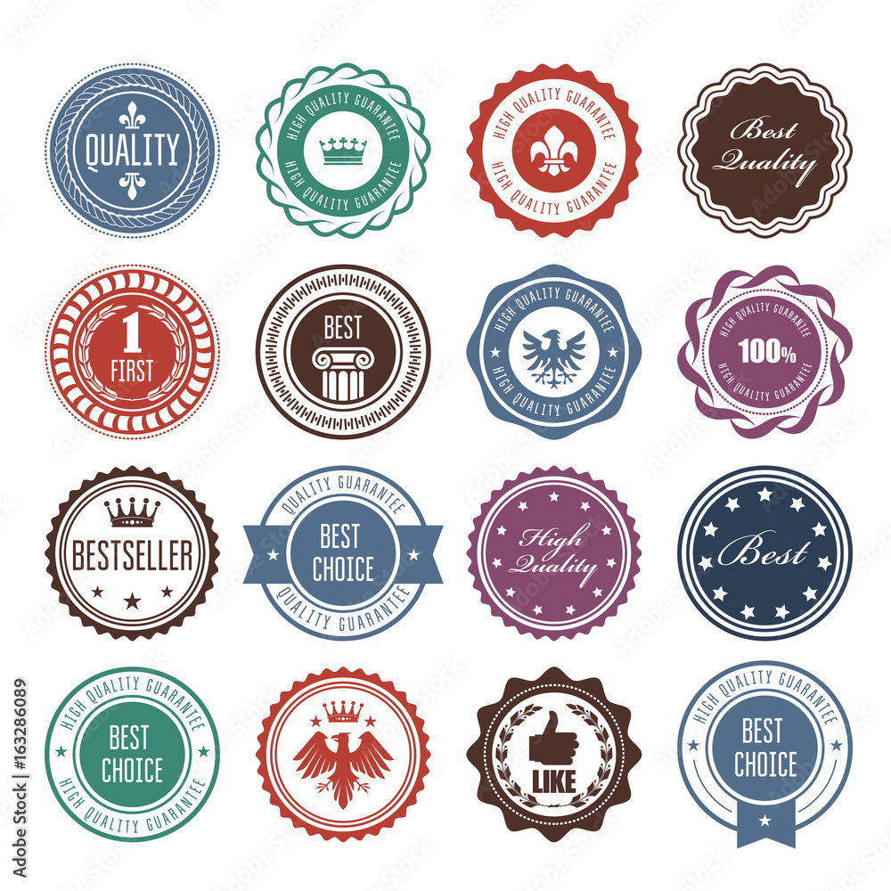 Emblems, badges and stamps - prize seals designs Emblems, badges and stamps - prize seals designs
