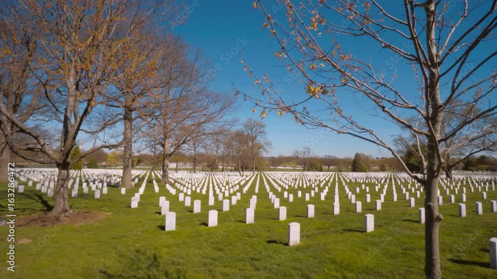 The graves at Arlington Cemetery in Washington DC The graves at Arlington Cemetery in Washington DC