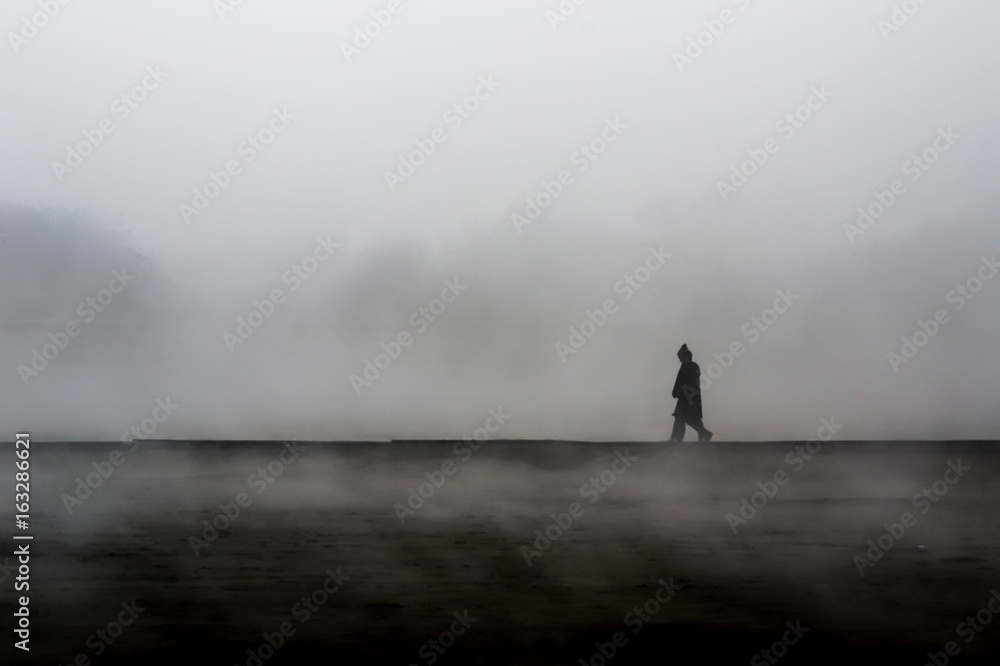 Walking in Fog