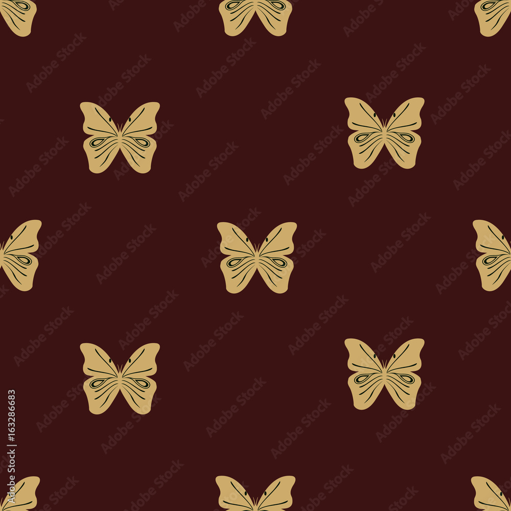 Fototapeta premium Butterfly seamless vector background. Seamless background with butterflies. Vector eps10.