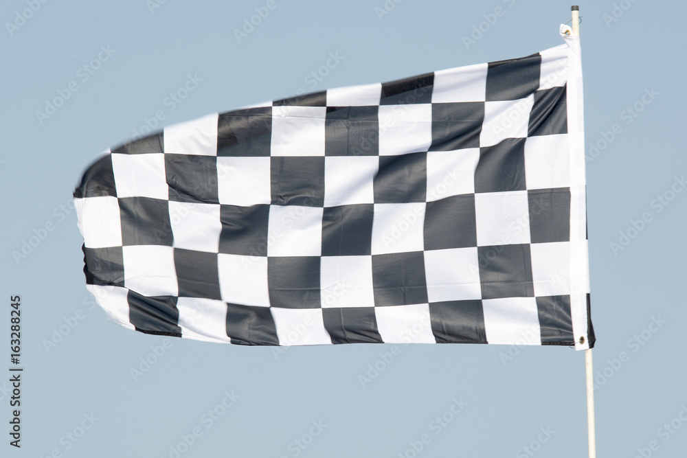 Checkered Flag at the race track