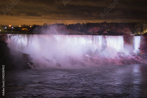 Niagara Falls at night