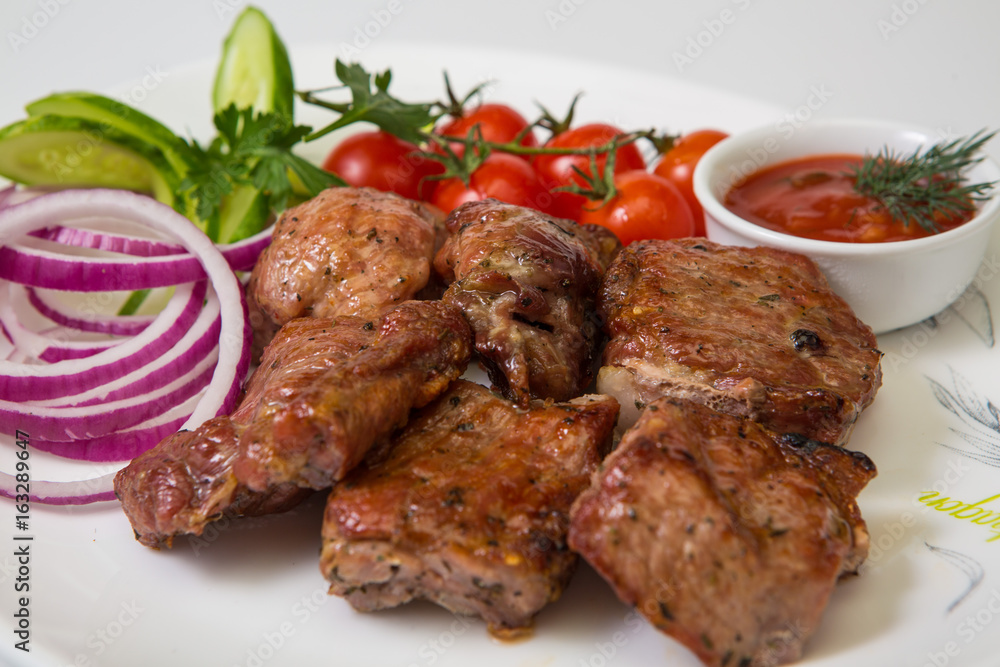 Meat, steak, shish kebab Meat, steak, shish kebab