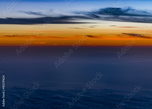 Cloudscape Sunset Scene