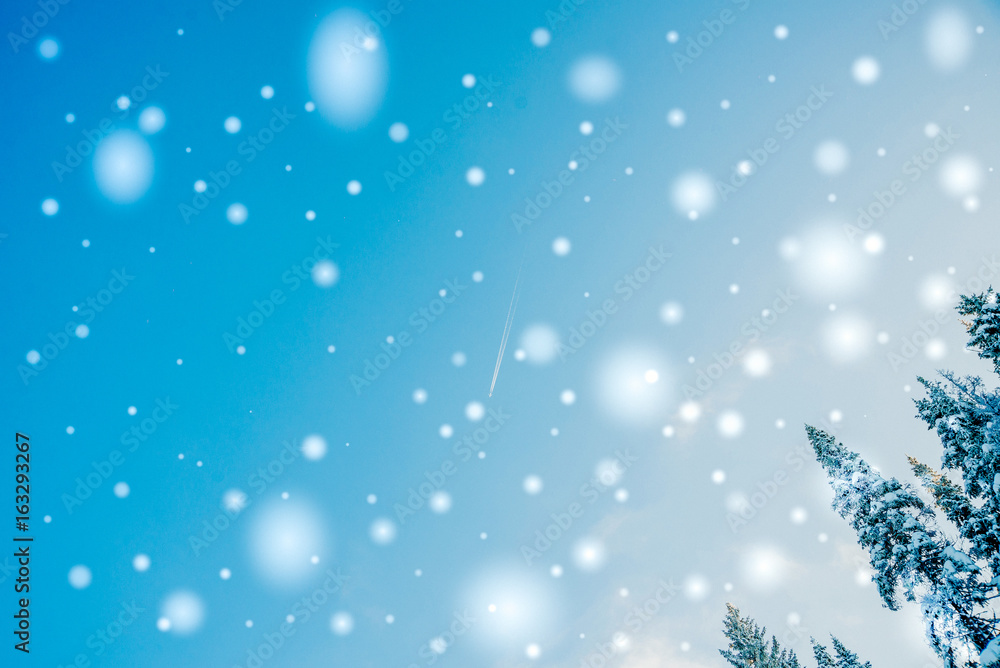 Beautiful winter landscape with snow covered trees Beautiful winter landscape with snow covered trees