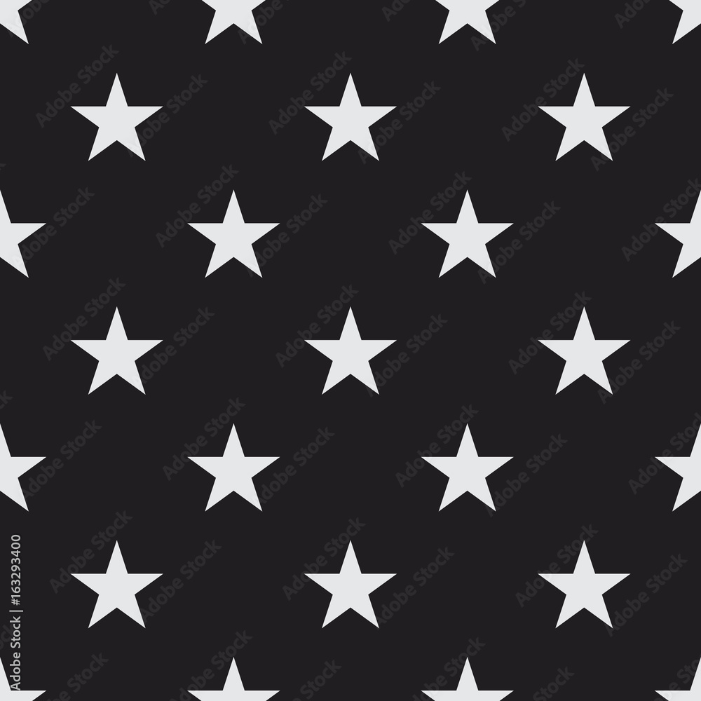 White stars seamless vector pattern. Simple decorative background texture for print, textile, wallpaper, home decor, packaging, wrapping paper, or web pages. White stars seamless vector pattern. Simple decorative background texture for print, textile, wallpaper, home decor, packaging, wrapping paper, or web pages.