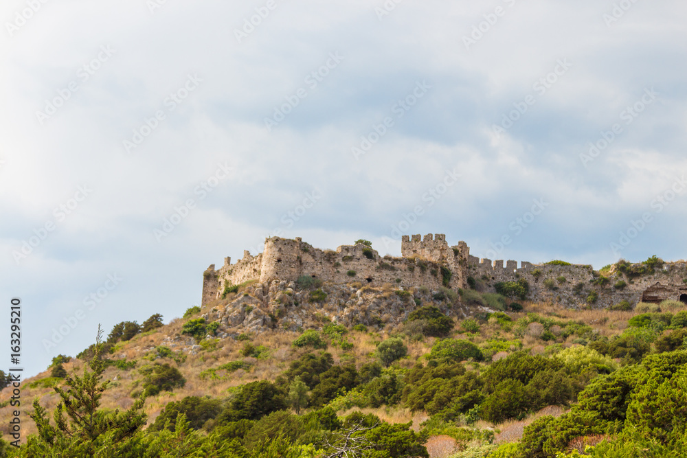 View of the Old Navarino castle (Paliokastro) in Peloponnese, Greece