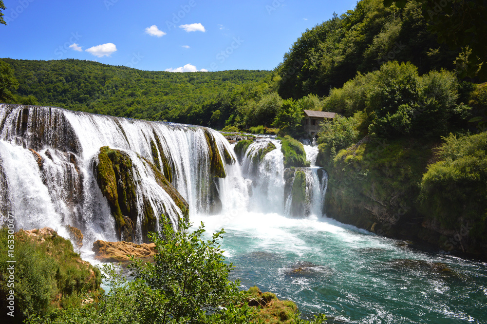 Natural river waterfall Natural river waterfall
