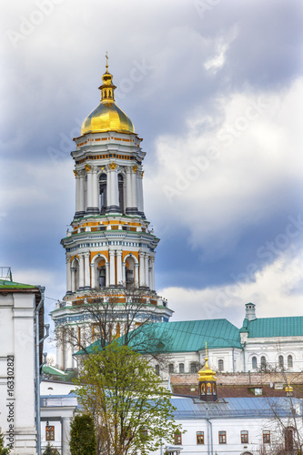 Great Bell Tower Holy Assumption Pechrsk Lavra Cathedral Kiev Ukraine photo