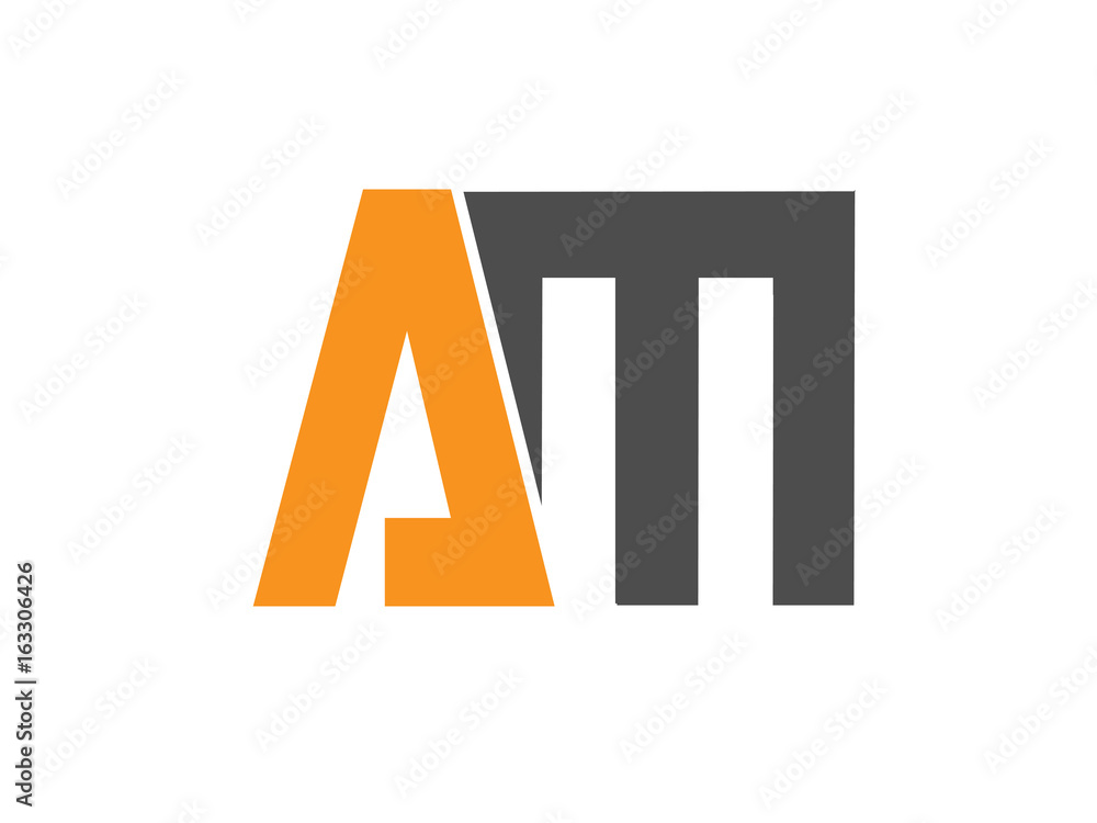 Fototapeta premium AM Initial Logo for your startup venture