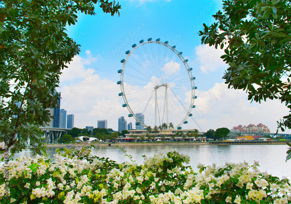 Obraz premium Beautiful Singapore Flyer