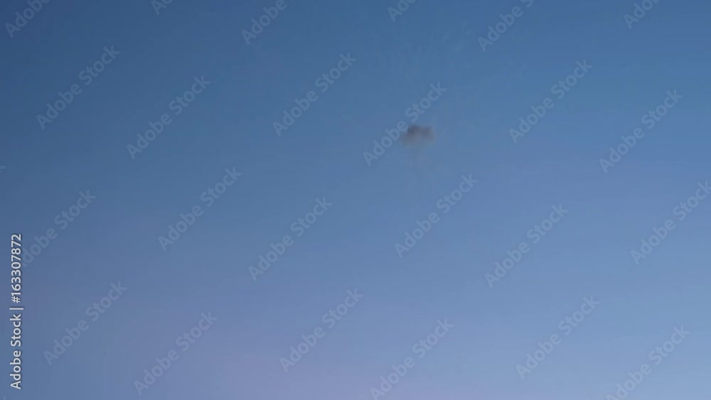 fireworks bursting against blue sky - no sound fireworks bursting against blue sky - no sound
