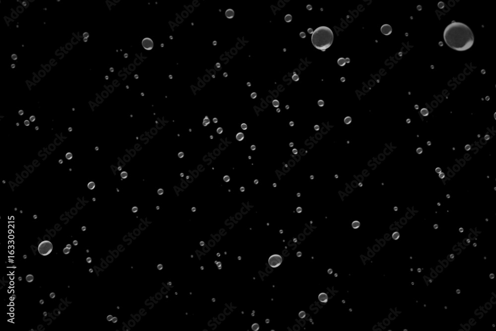 Bubble Surges on Black Background 3d illustration Bubble Surges on Black Background 3d illustration