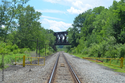 Railroad Tracks and Railroad Trestle