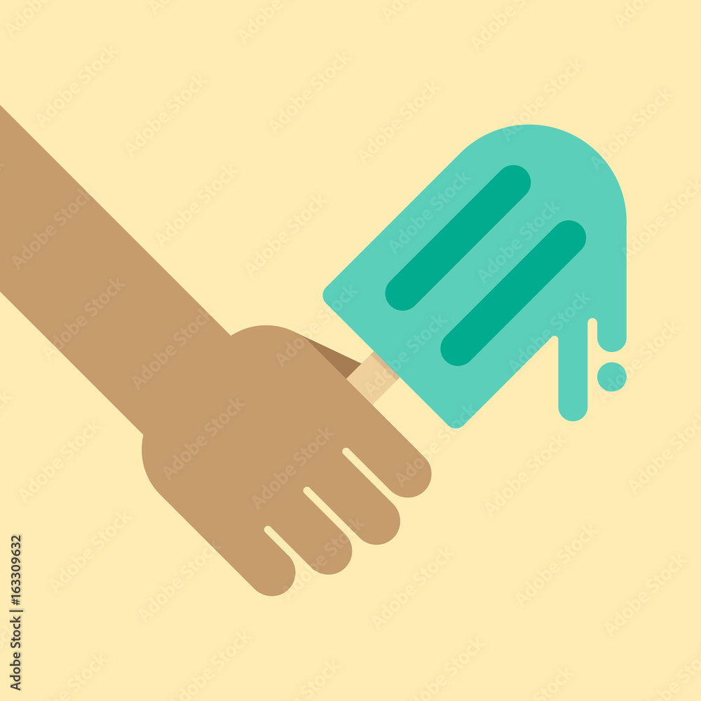 Ice cream background, summer holiday concept