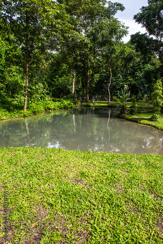 Pond at Buatong water fall and Jedsee fountain forest park photo