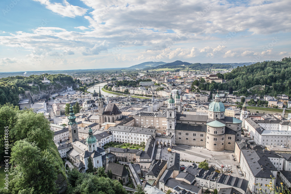 Salzburg Österreich von oben