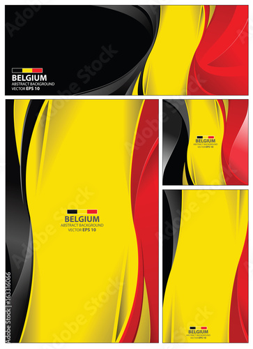 Abstract Belgium Flag Background