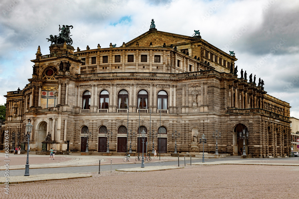 DRESDEN, GERMANY - June, 2016: Dresden - Semperoper, Germany