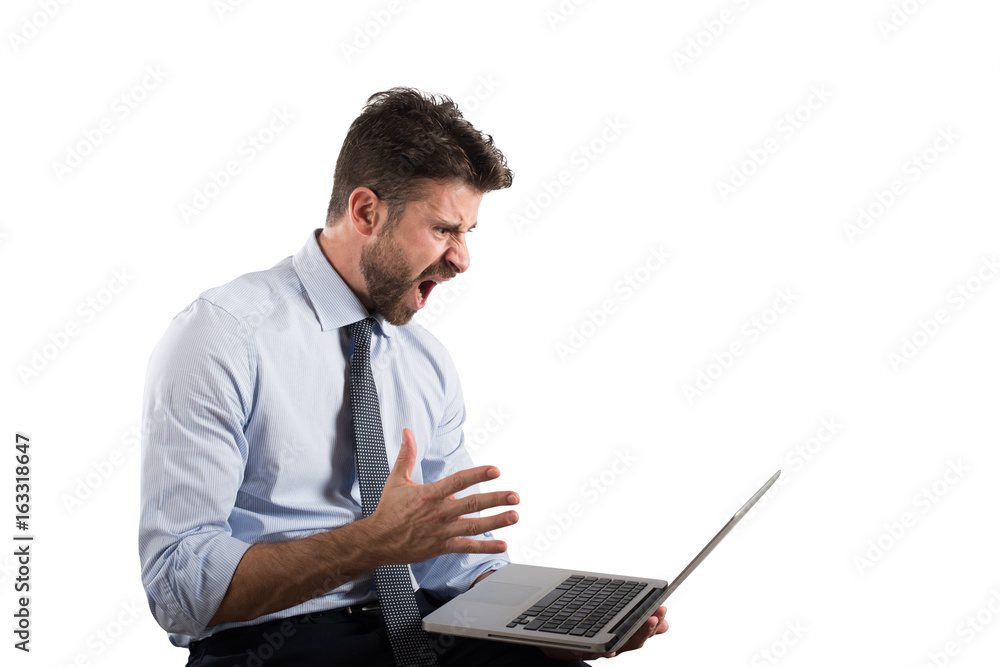 Stress and frustration caused by a computer Stress and frustration caused by a computer