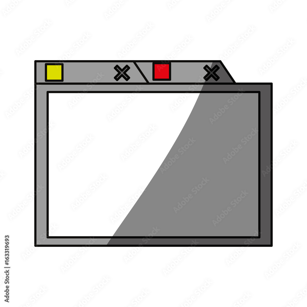 isolated simple browser window isolated simple browser window
