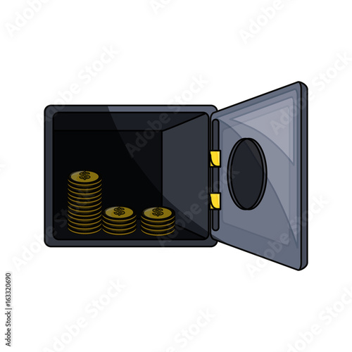 isolated money security box photo