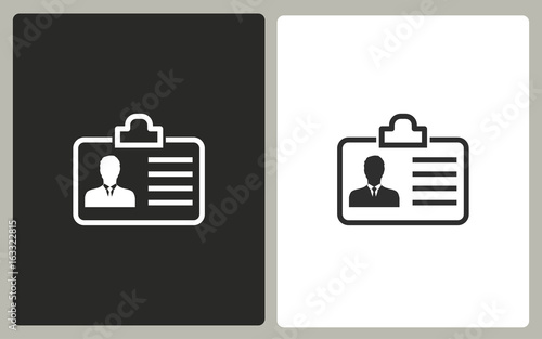 Identification card    - vector icon.
