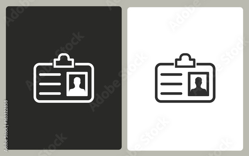 Identification card    - vector icon.