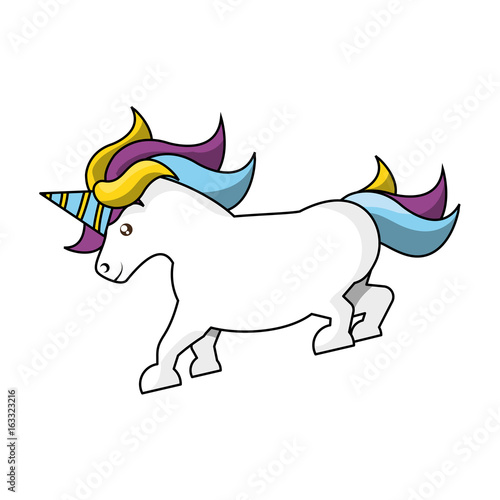 Cute unicorn cartoon © djvstock