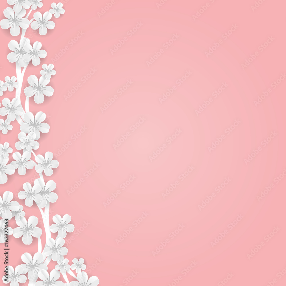 Flower banner background